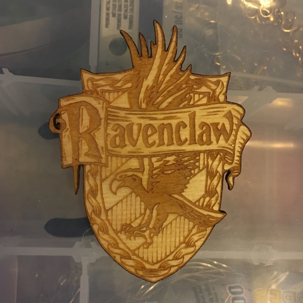 Ravenclaw Harry Potter Laser Cut Wood Pin